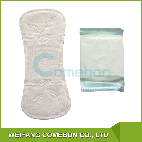 Non winged Ultra-thin disposable female panty liner